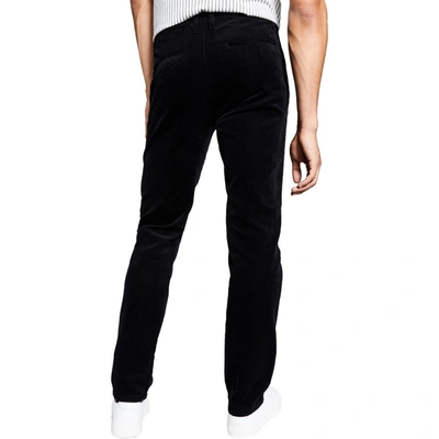 Shop And Now This Mens Corduroy Textured Straight Leg Pants In Black