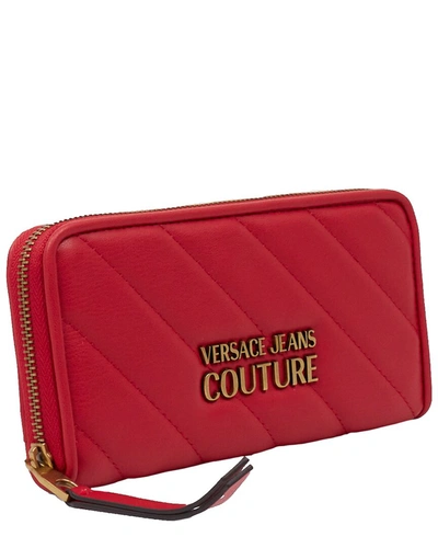Shop Versace Jeans Couture Wallet In Red