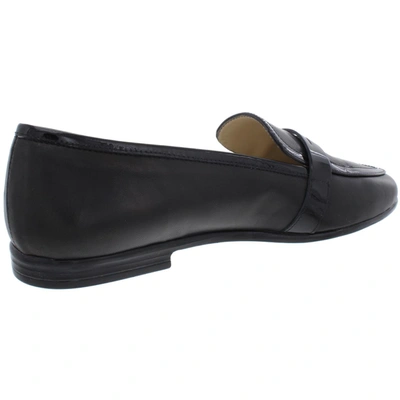 Shop Amalfi By Rangoni Oreste Womens Patent Trim Slip On Penny Loafers In Black