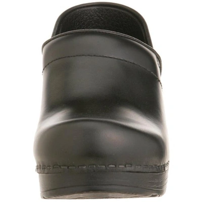 Shop Dansko Womens Leather Professional Clogs In Black