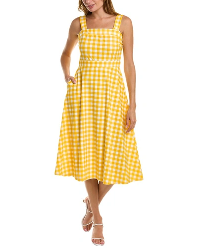 Shop Jude Connally Kaia Midi Dress In Yellow