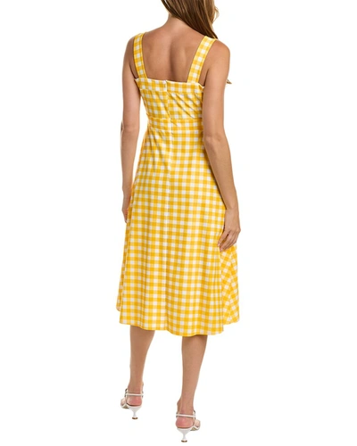 Shop Jude Connally Kaia Midi Dress In Yellow