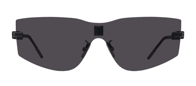 Shop Givenchy 4gem Gv 40043u 02a Shield Sunglasses In Grey