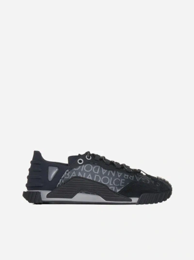 Shop Dolce & Gabbana Ns1 Mix Materials Sneakers In Black,grey