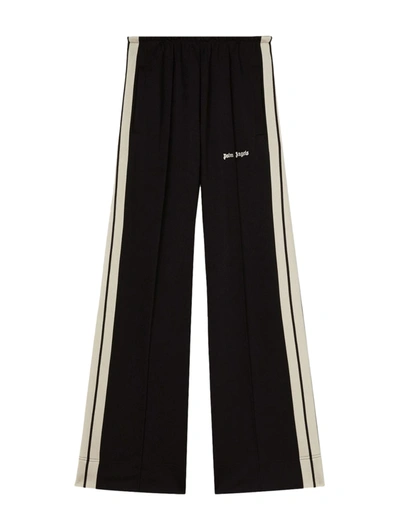 Shop Palm Angels Classic Loose Track Pants Black Off White