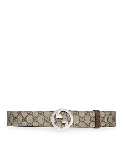 Shop Gucci Blondie Belt In Nude & Neutrals