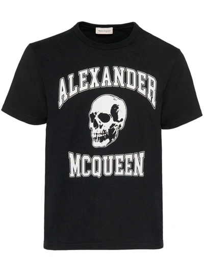 Shop Alexander Mcqueen T-shirt Clothing In Black