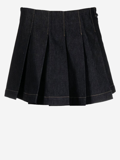 Shop Remain Cotton Skirt In Black