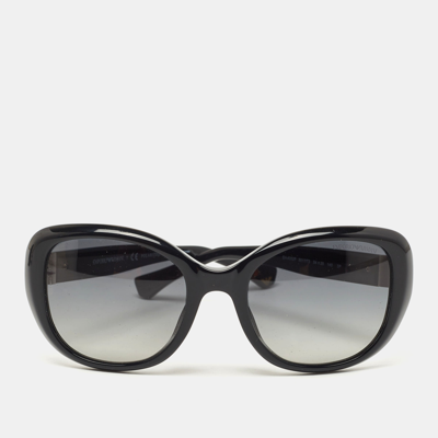 Pre-owned Emporio Armani Black Gradient Polarized Sunglasses