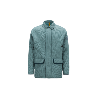 Shop Moncler Harter-heighway Short Down Jacket, Gender Neutral, Blue, Size: 3