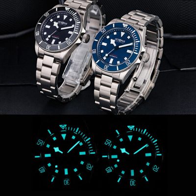 OCTOPUS Pre-owned Men Automatic Watch Titanium Mechanical Wristwatch 20atm Luminous Pt5000