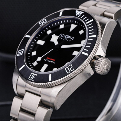 Pre-owned Octopus Men Automatic Watch Titanium 200m Diver Mechanical Bgw-9 Luminous Sw200