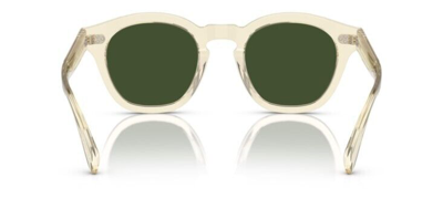 Pre-owned Oliver Peoples 0ov5382su Boudreau L.a 109471 Buff/dark Green Unisex Sunglasses