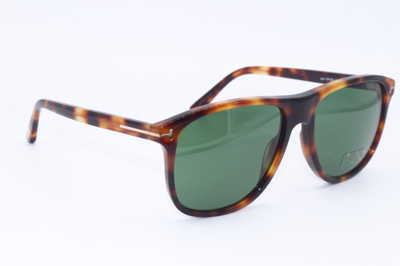 Pre-owned Tom Ford Joni Tf 905 53n Havana With Green Lenses Authentic Sunglasses 56-16