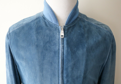 Pre-owned Brioni Loro Piana Gray 100% Baby Cashmere Storm System Jacket Coat Size 52 Euro Large In Blue
