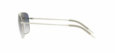Pre-owned Oliver Peoples Clifton Ov 1150s 50363f Silver/chrome Sapphire Sunglasses In Blue Photochromic
