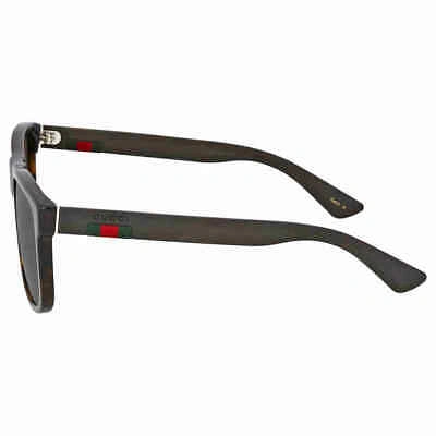 Pre-owned Gucci Polarized Grey Square Men's Sunglasses Gg0010s 003 58 Gg0010s 003 58 In Gray