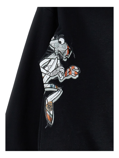 Monnalisa Pink Panther Hoodie In Black