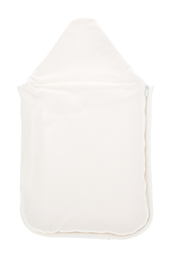 Shop Monnalisa Padded Cotton Sleeping Bag In White