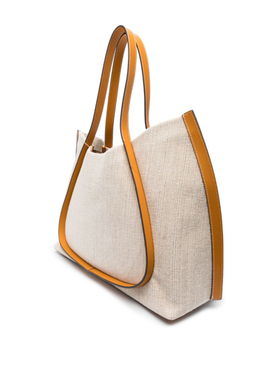 Shop Cult Gaia Oversized Giselle Tote Bag In Neutrals
