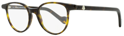 Shop Moncler Women's Eyeglasses Ml5032 052 Dark Havana 47mm In Black