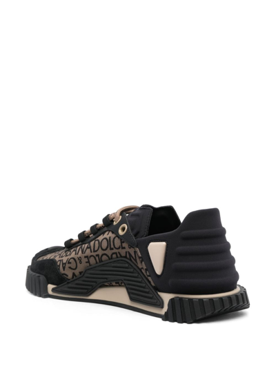 Shop Dolce & Gabbana Ns1 Mesh Sneakers In Black