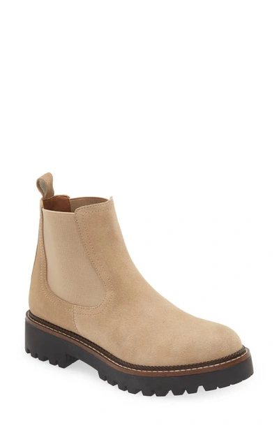 Caslon Miller Water Resistant Chelsea Boot In Beige Sand