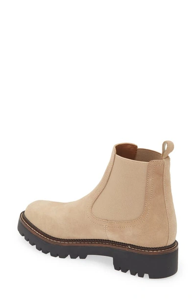 Caslon Miller Water Resistant Chelsea Boot In Beige Sand