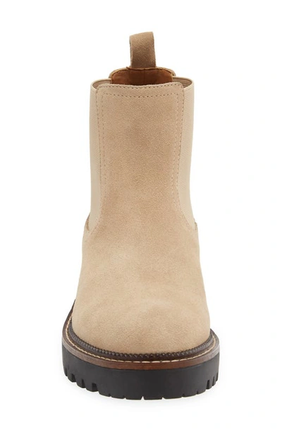 Caslon Miller Water Resistant Chelsea Boot In Beige Sand