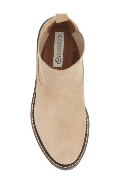 Caslon Miller Water Resistant Chelsea Boot In Beige Sand