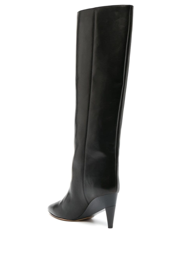 Shop Isabel Marant Liesel 80mm Knee-high Boots In Black