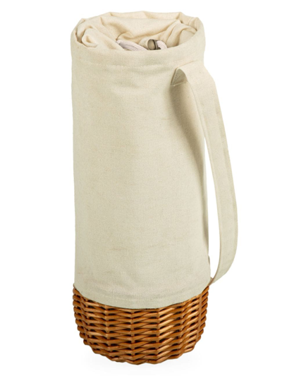 Shop Picnic Time Malbec Insulated Canvas & Willow Wine Bottle Basket
