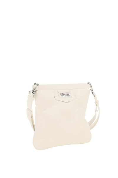 Shop Maison Margiela Flat Glam Slam Bag In White
