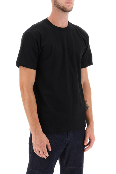 Shop Comme Des Garçons Play T-shirt With Pixel Patch In Black