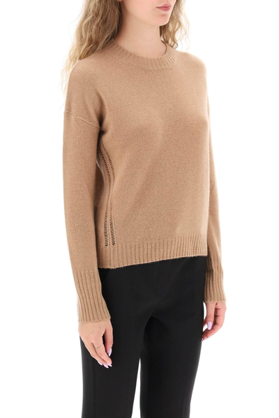 Shop Max Mara 'alinda' Cashmere Sweater In Beige
