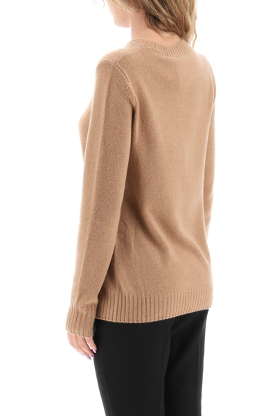 Shop Max Mara 'giotto' Cashmere Sweater In Beige