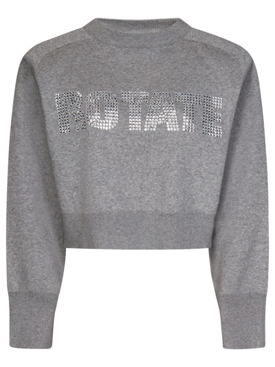 Shop Rotate Birger Christensen Sweatshirt In Grey