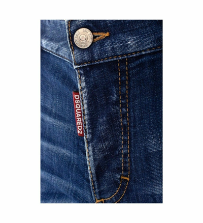 Pre-owned Dsquared2 Blau Waschung Slim Jeans