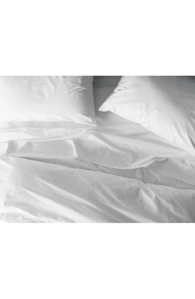 Coyuchi Crinkled Organic Cotton Percale Sheet Set In Undyed