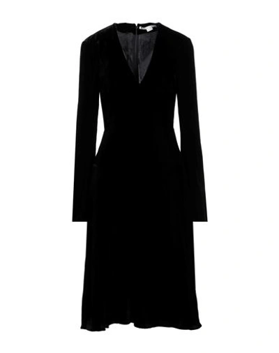 Shop Stella Mccartney Woman Midi Dress Black Size 6-8 Viscose, Cupro