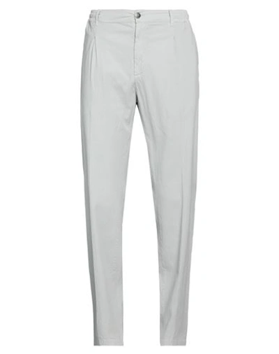Shop Cruna Man Pants Light Grey Size 40 Cotton, Elastane