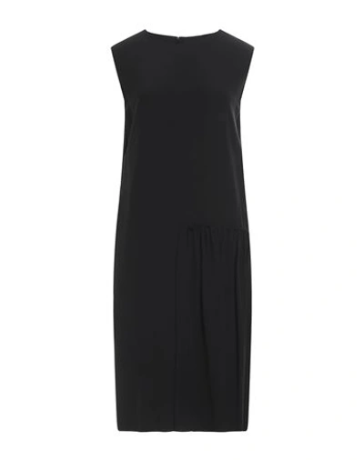 Shop Ferragamo Woman Midi Dress Black Size 10 Silk