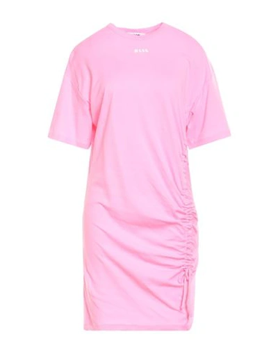 Msgm Woman Mini Dress Pink Size 2 Cotton In Pink
