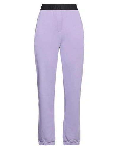 Shop 8pm Woman Pants Light Purple Size M Cotton