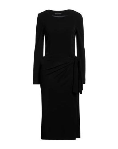Shop Alberta Ferretti Woman Midi Dress Black Size 4 Viscose