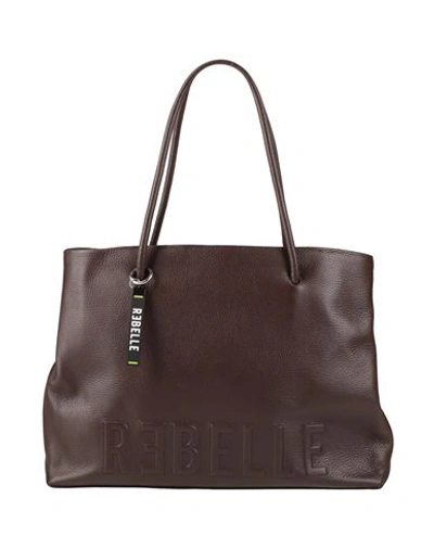 Shop Rebelle Woman Handbag Cocoa Size - Cow Leather In Brown