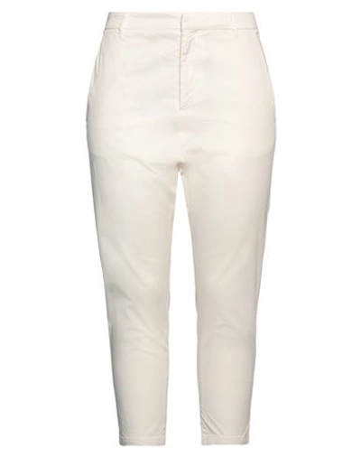 Shop Nili Lotan Woman Pants Ivory Size 6 Cotton, Elastane In White