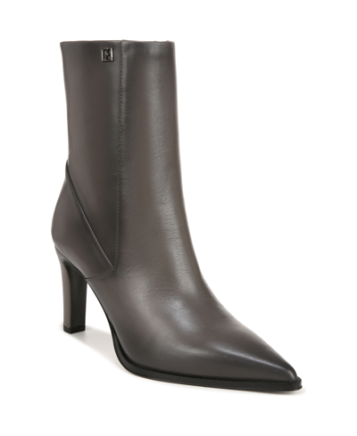 Shop Franco Sarto Appia Dress Booties In Graphite Grey Leather