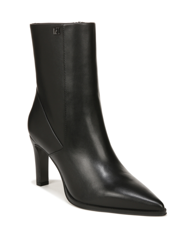 Shop Franco Sarto Women's Appia Dress Booties In Black Leather