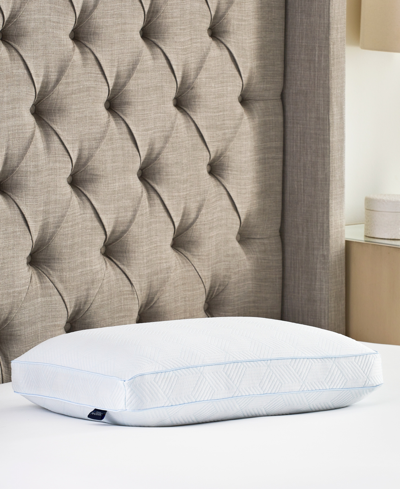 Shop Prosleep Gusseted Hi-cool Memory Foam Pillow, Oversized, Created For Macy's In White